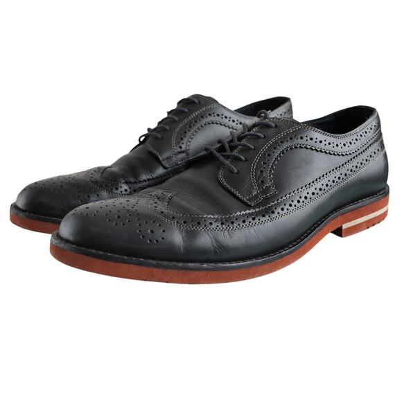 Mens Black Leather Gordon Rush Lace Up Dress Shoes - Size 10.5M main image 8